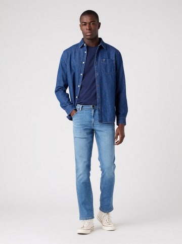 Wrangler Spijkerbroek "Texas slim The Story" - slim fit - lichtblauw