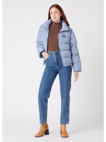 Wrangler Dżinsy "Mom Straight Winter Hue" - Regular fit - w kolorze niebieskim