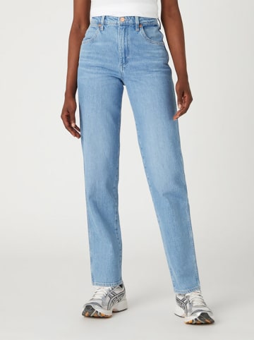 Wrangler Jeans "Mom Straight Supertubes" - Regular fit - in Hellblau
