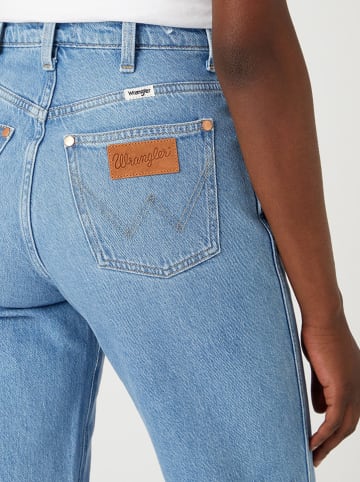 Wrangler Spijkerbroek "Mom Straight Supertubes" - regluar fit - lichtblauw