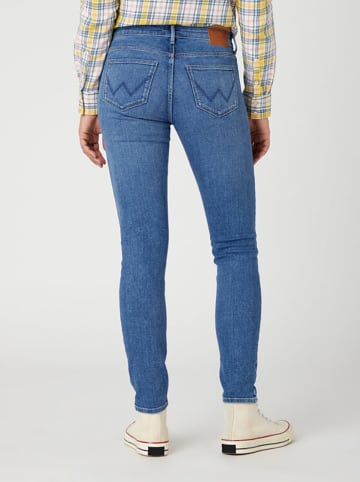 Wrangler Spijkerbroek "Raven" - skinny fit - blauw