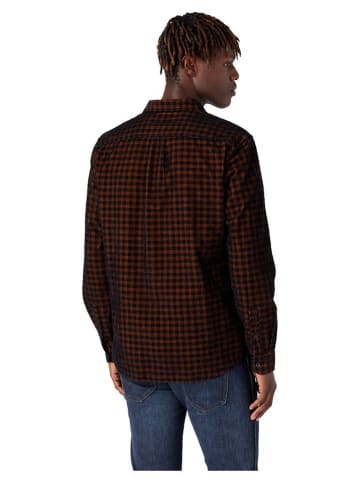 Wrangler Koszula - Regular fit - w kolorze brązowym