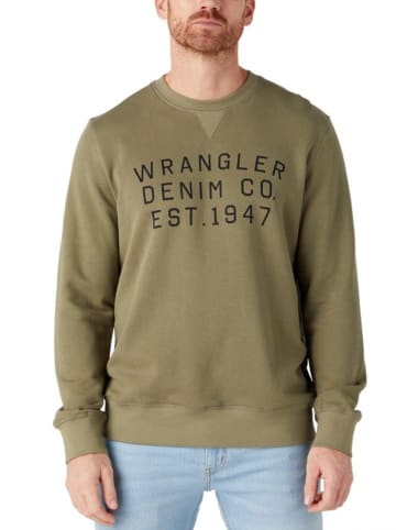 Wrangler Sweatshirt in Khaki