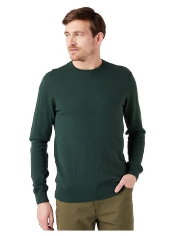 Wrangler Sweter w kolorze ciemnozielonym