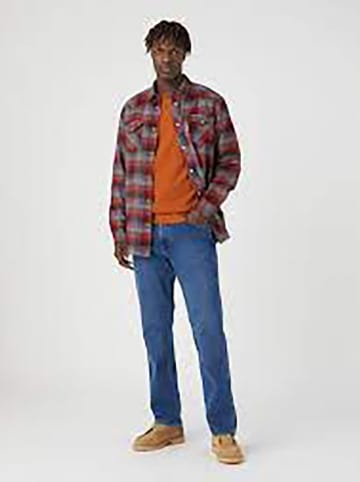Wrangler Koszula - Regular fit - w kolorze bordowo-szarym