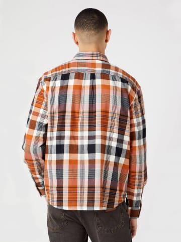 Wrangler Hemd - Regular fit - in Orange/ Schwarz