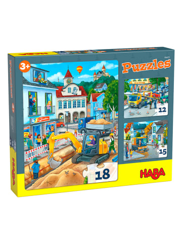 Haba 45-częściowe puzzle "In the city" - 3+