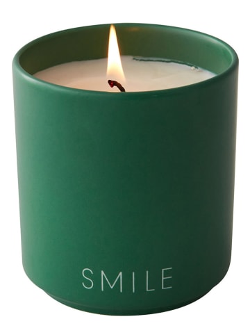 Design Letters Geurkaars "Smile" groen - 260 g