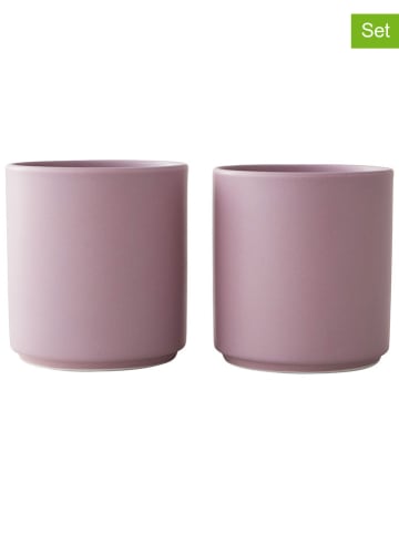Design Letters 2er-Set: Kaffeebecher "The Mute Collection" in Rosa - 250 ml