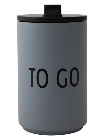 Design Letters Kubek termiczny "To Go" w kolorze szarym - 350 ml