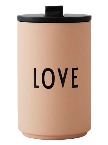 Design Letters Kubek termiczny "Love" w kolorze jasnoróżowym - 350 ml