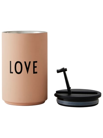 Design Letters Kubek termiczny "Love" w kolorze jasnoróżowym - 350 ml