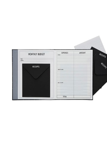 Design Letters Huishoudboek zwart - (B)18,5 x (H)24,5 cm