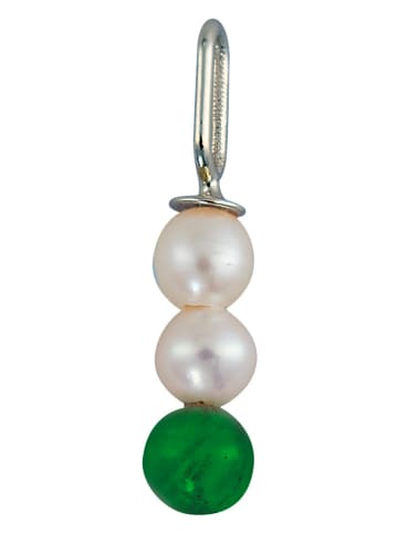 Design Letters Zilveren charm met parels