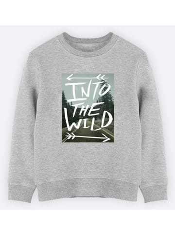 WOOOP Sweatshirt "Into the wild" in Grau