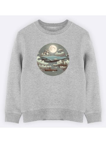 WOOOP Sweatshirt "Ocean meets sky" in Grau