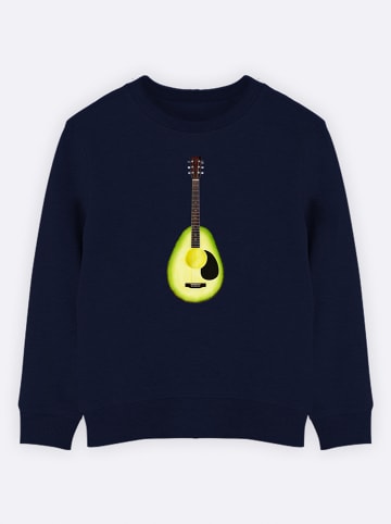 WOOOP Sweatshirt "Avocado Guitar" donkerblauw