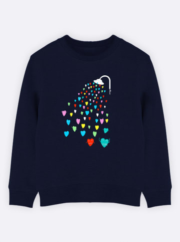 WOOOP Sweatshirt "Love Shower" donkerblauw