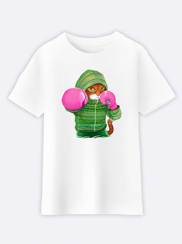 WOOOP Shirt "Boxing Cat" wit