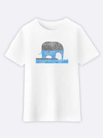 WOOOP Koszulka "Thirty Elephant" w kolorze białym