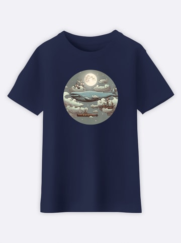 WOOOP Shirt "Ocean meets Sky" donkerblauw