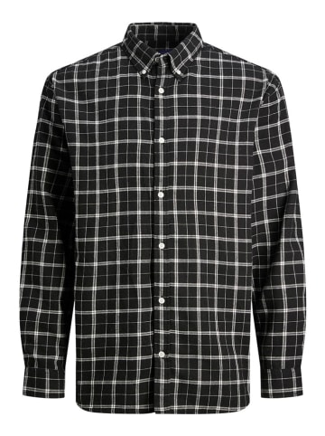 Jack & Jones Koszula "Cozy" - Slim fit - w kolorze czarno-białym