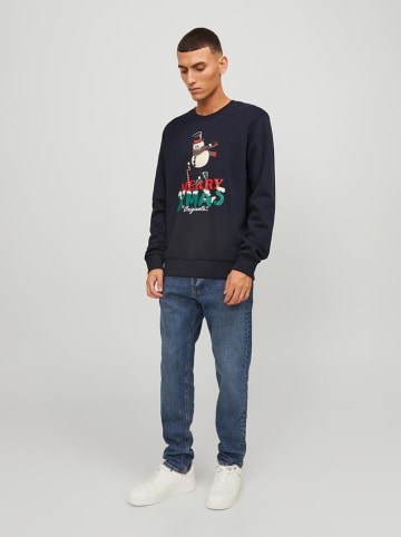 Jack & Jones Sweatshirt "Xmas" in Dunkelblau