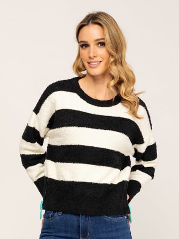 Tantra Sweter w kolorze czarno-białym