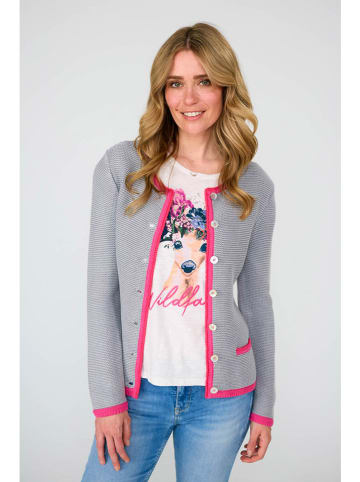 LIEBLINGSSTÜCK Cardigan in Grau/ Pink