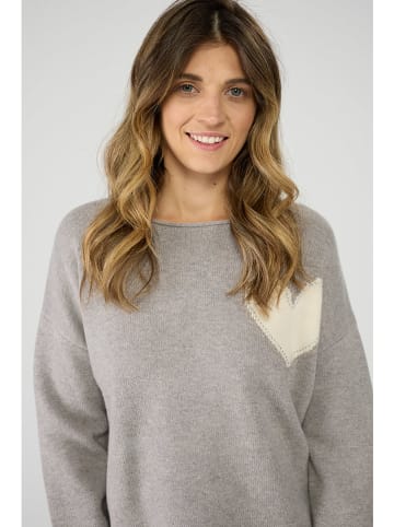 LIEBLINGSSTÜCK Wełniany sweter w kolorze szarym