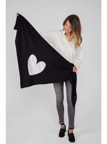 LIEBLINGSSTÜCK Wollen sjaal zwart - (L)206 x (B)80 cm
