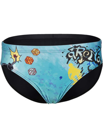 Arena Badehose "Placement" in Hellblau/ Schwarz