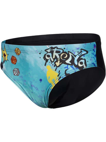 Arena Badehose "Placement" in Hellblau/ Schwarz