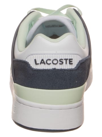 Lacoste Skórzane sneakersy "COURT CAGE" w kolorze biało-antracytowym