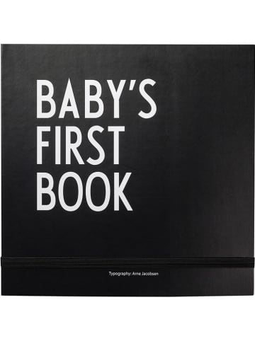 Design Letters Babybuch "Baby's First Book" in Schwarz - (L)25 x (B)25 cm