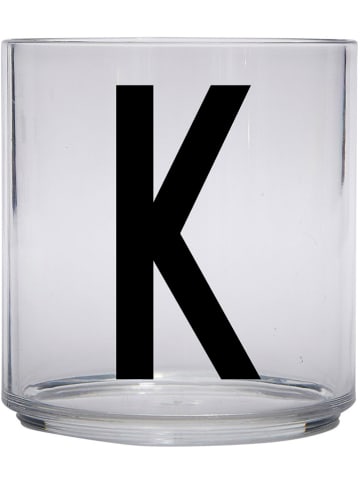 Design Letters Beker "K" transparant - 220 ml