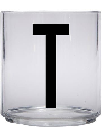 Design Letters Beker "T" transparant - 220 ml