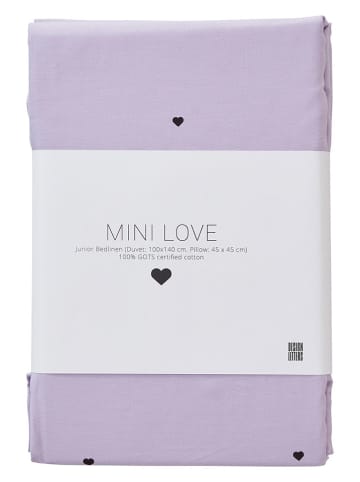 Design Letters Beddengoedset "Mini Favourite" paars - (L)140 x (B)100 cm