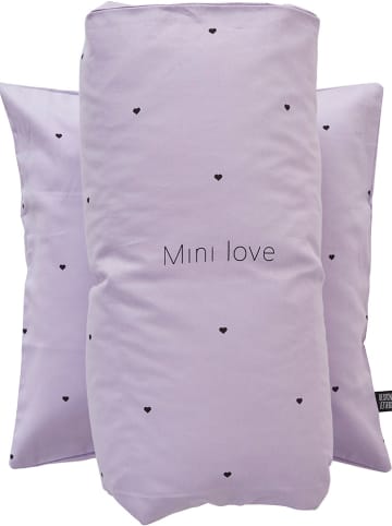 Design Letters Beddengoedset "Mini Favourite" paars - (L)140 x (B)100 cm