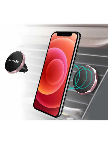 SWEET ACCESS Magnetyczny uchwyt samochodowy w kolorze różowozłotym na smartfon