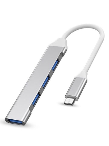 SWEET ACCESS Adapter wieloportowy w kolorze srebrnym