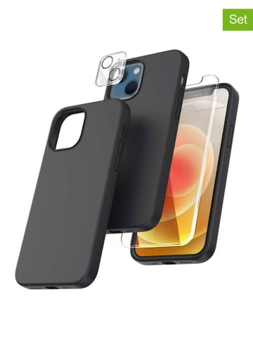 SmartCase 3tlg. Set: Full-Body-Case für iPhone 13 in Schwarz