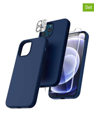SWEET ACCESS 3tlg. Set: Full-Body-Case für iPhone 12 Pro in Dunkelblau