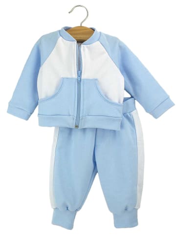 Rapife kids 2-delige outfit lichtblauw/wit