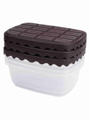 Violeta Home 3-delige set: vershouddozen bruin