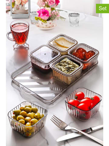 Violeta Home 7tlg. Frühstücks-Set in Anthrazit