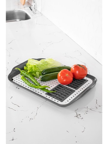 Violeta Home Voedseldroogplank wit/antraciet - (L)41,5 x (B)30 cm