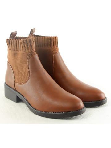 C'M Chelsea-Boots in Hellbraun