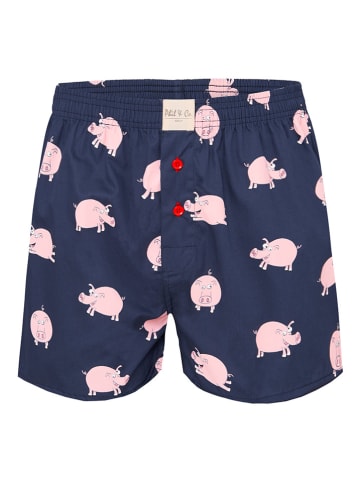 Phil & Co. Berlin 6er-Set: Webboxershorts in Dunkelblau