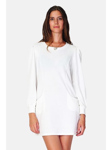 ASSUILI Kaschmir-Kleid in Weiß